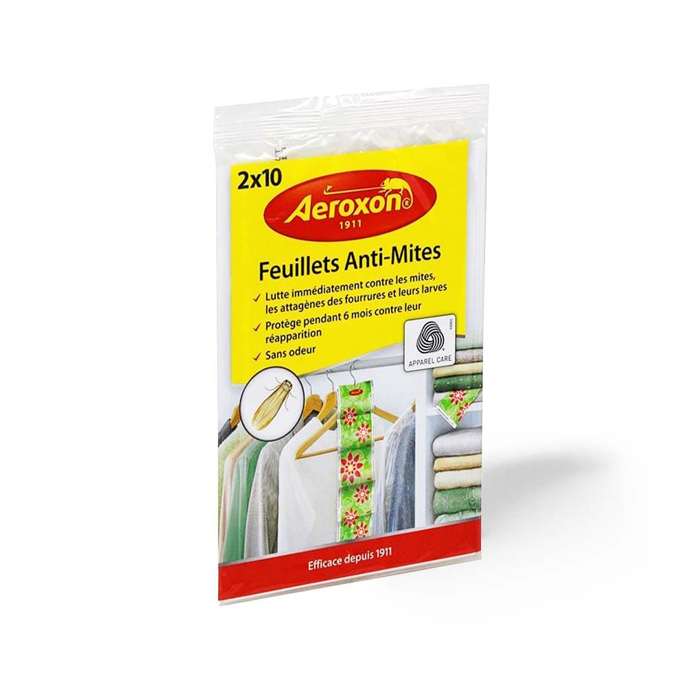 Feuillets anti mites de vêtements 2x10 - Aurouze