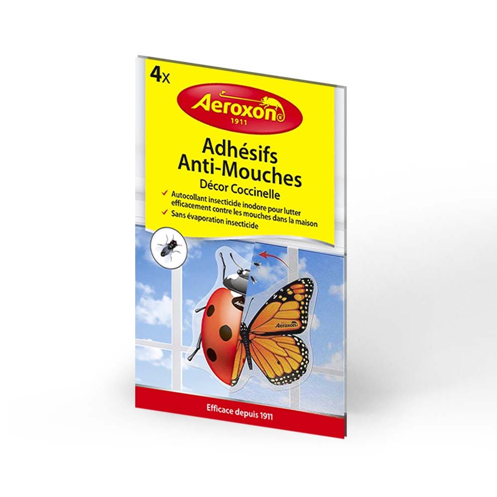 Adhésives anti mouches Aeroxon x4