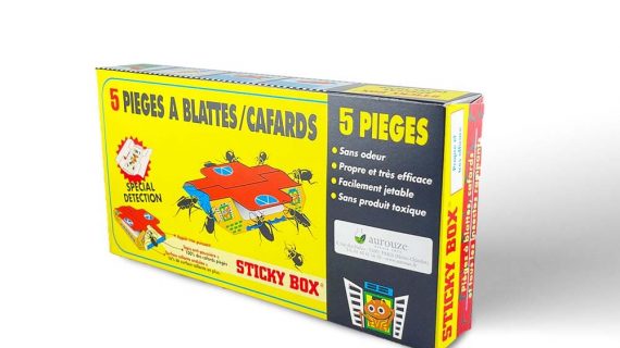 Piège à glu cafards/blattes Sticky Box - Aurouze